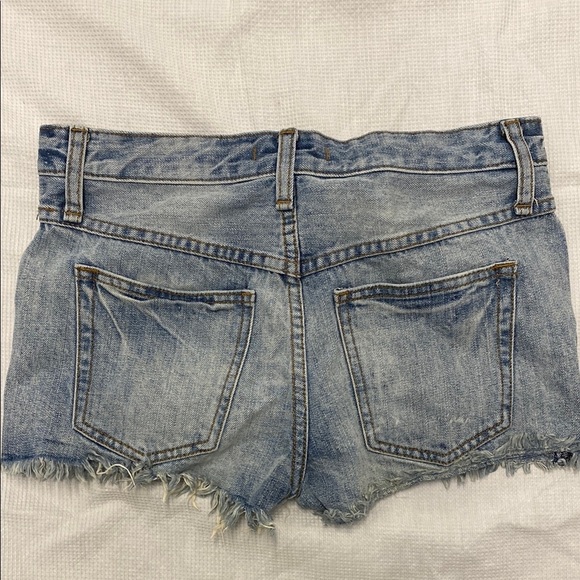 Free People Light Blue Jean Micro Shorts - Picture 6 of 9